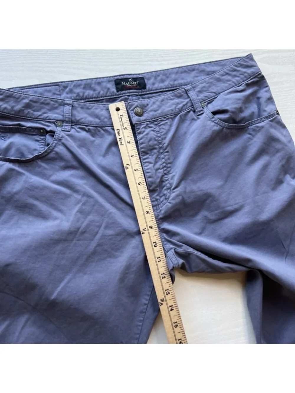 Hackett Core 5 Pocket Trinity Pants Mens 40x30 Slim Fit Stretch Cotton - Picture 12 of 16